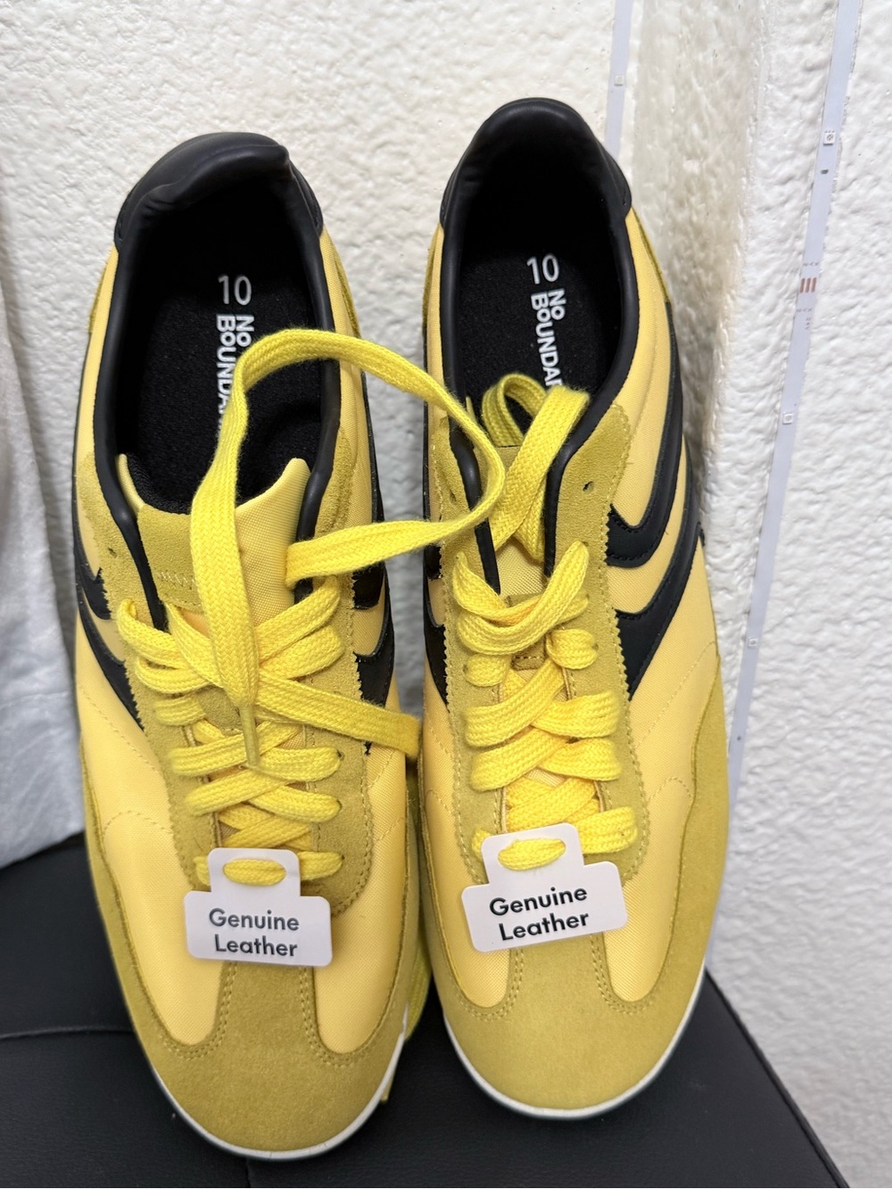 No Boundaries Yellow and Black Men's Sneakers